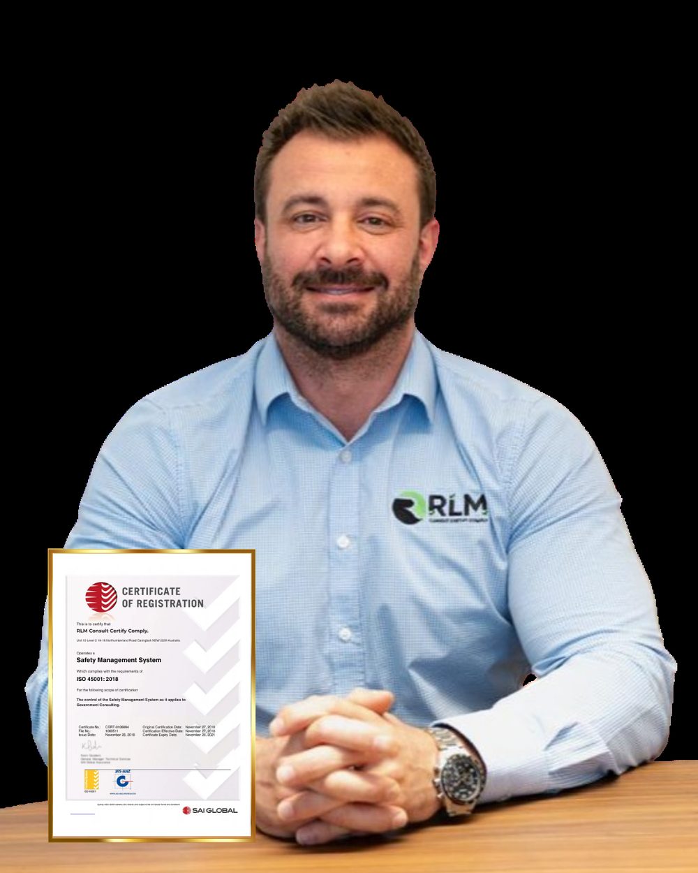 Raphael La Marra, Managing Director of RLM Consult Certify Comply